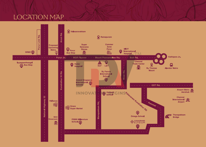 Casagrand Elysium Location Map